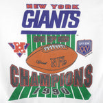 NFL (Garan Inc) - New York Giants NFC Champs Sweatshirt 1989 Large Vintage Retro Football