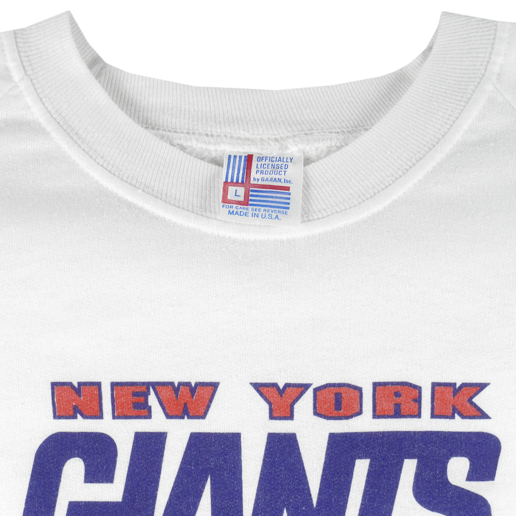 NFL (Garan Inc) - New York Giants NFC Champs Sweatshirt 1989 Large Vintage Retro Football