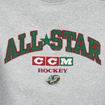 NHL (CCM) -  Hockey All Star Game Embroidered Sweatshirt 2000s Large Vintage Retro Hockey