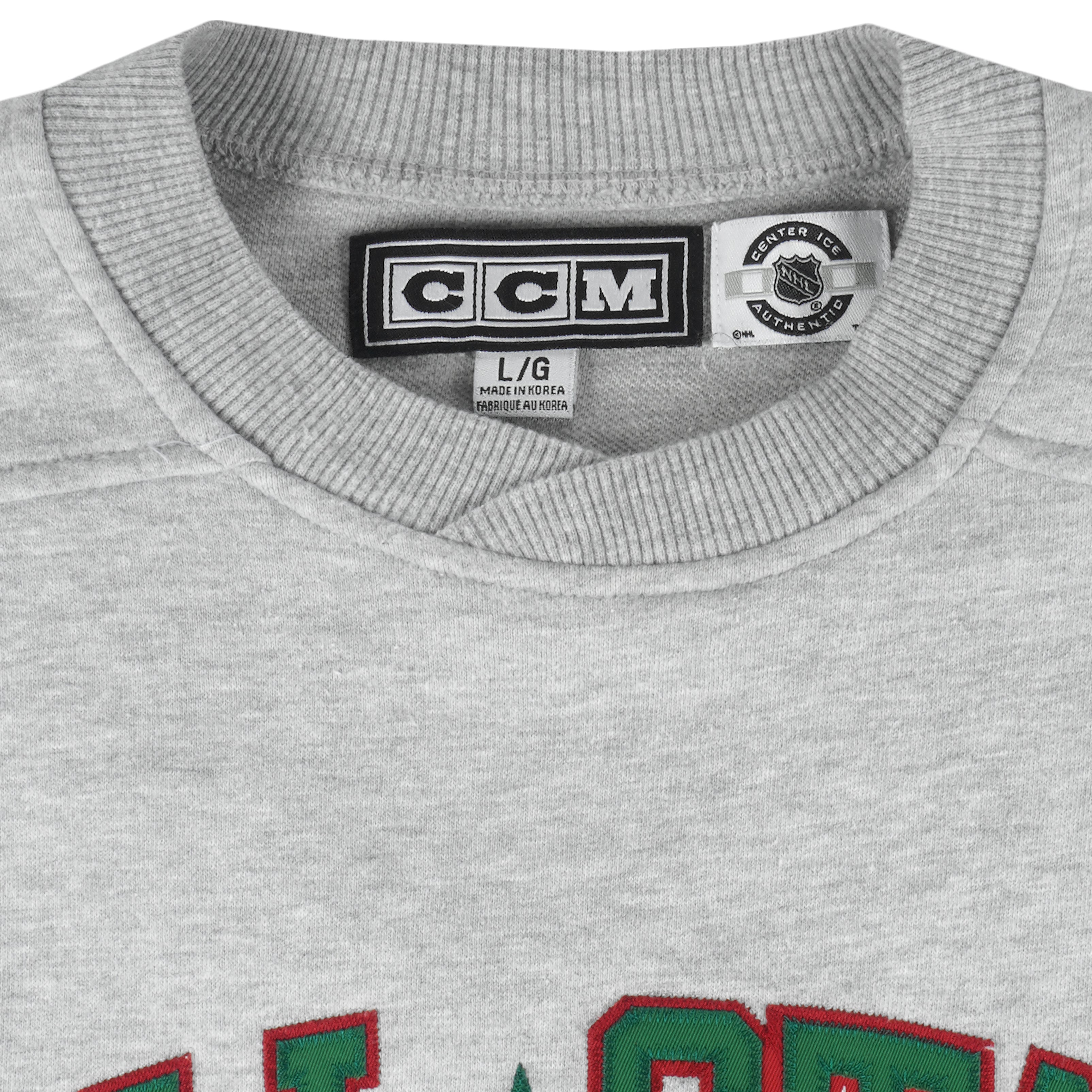 NHL (CCM) -  Hockey All Star Game Embroidered Sweatshirt 2000s Large Vintage Retro Hockey