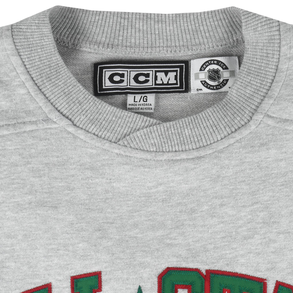 NHL (CCM) -  Hockey All Star Game Embroidered Sweatshirt 2000s Large Vintage Retro Hockey