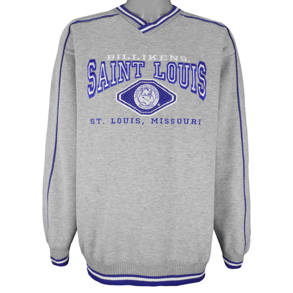 NCAA (Lee) - St.Louis Billikens Embroidered Crew Neck Sweatshirt 1990s X-Large Vintage Retro Football College