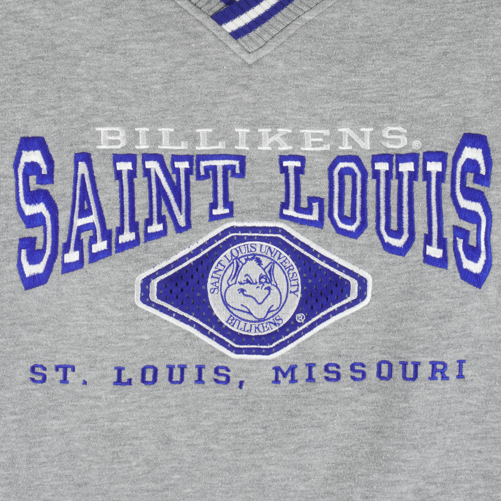 NCAA (Lee) - St.Louis Billikens Embroidered Crew Neck Sweatshirt 1990s X-Large Vintage Retro Football College