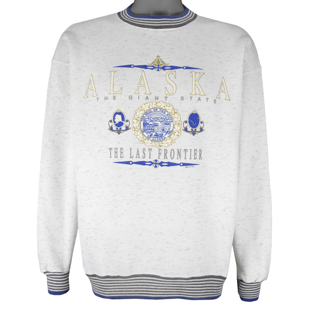 Vintage (Arctic Wear) - Alaska The Last Frontier Crew Neck Sweatshirt 1993 Large Vintage Retro
