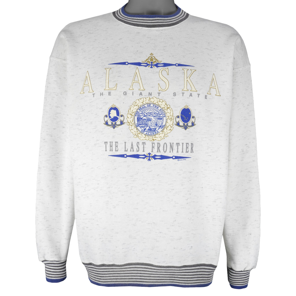 Vintage (Arctic Wear) - Alaska The Last Frontier Crew Neck Sweatshirt 1993 Large Vintage Retro