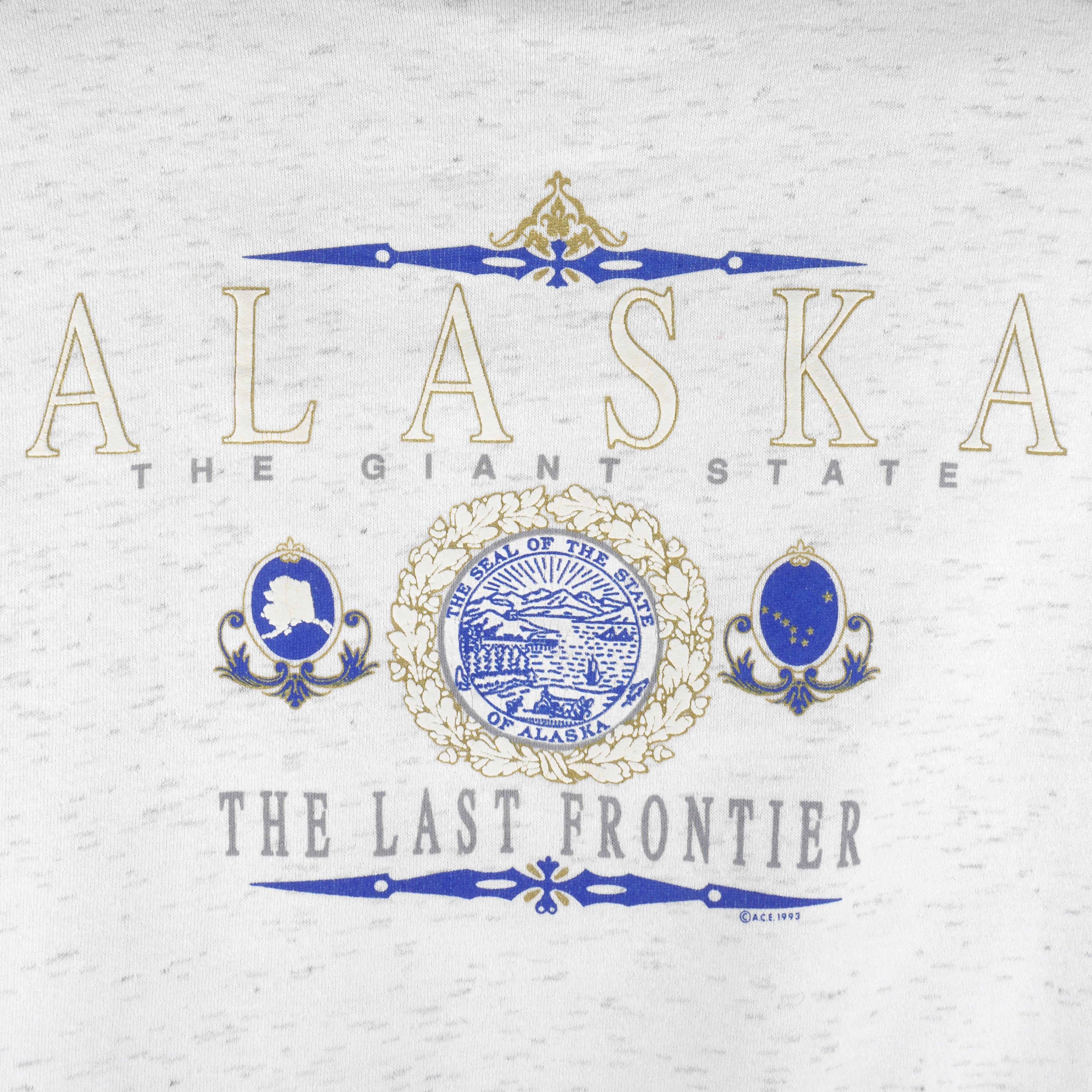 Vintage (Arctic Wear) - Alaska The Last Frontier Crew Neck Sweatshirt 1993 Large Vintage Retro