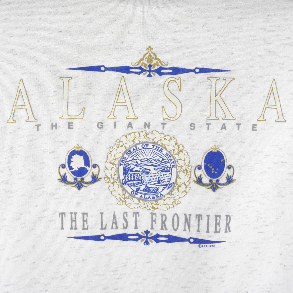 Vintage (Arctic Wear) - Alaska The Last Frontier Crew Neck Sweatshirt 1993 Large Vintage Retro