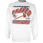 MLB - Atlanta Braves World Champions Sweatshirt 1991 Large Vintage Retro Baseball