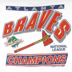 MLB - Atlanta Braves World Champions Sweatshirt 1991 Large Vintage Retro Baseball