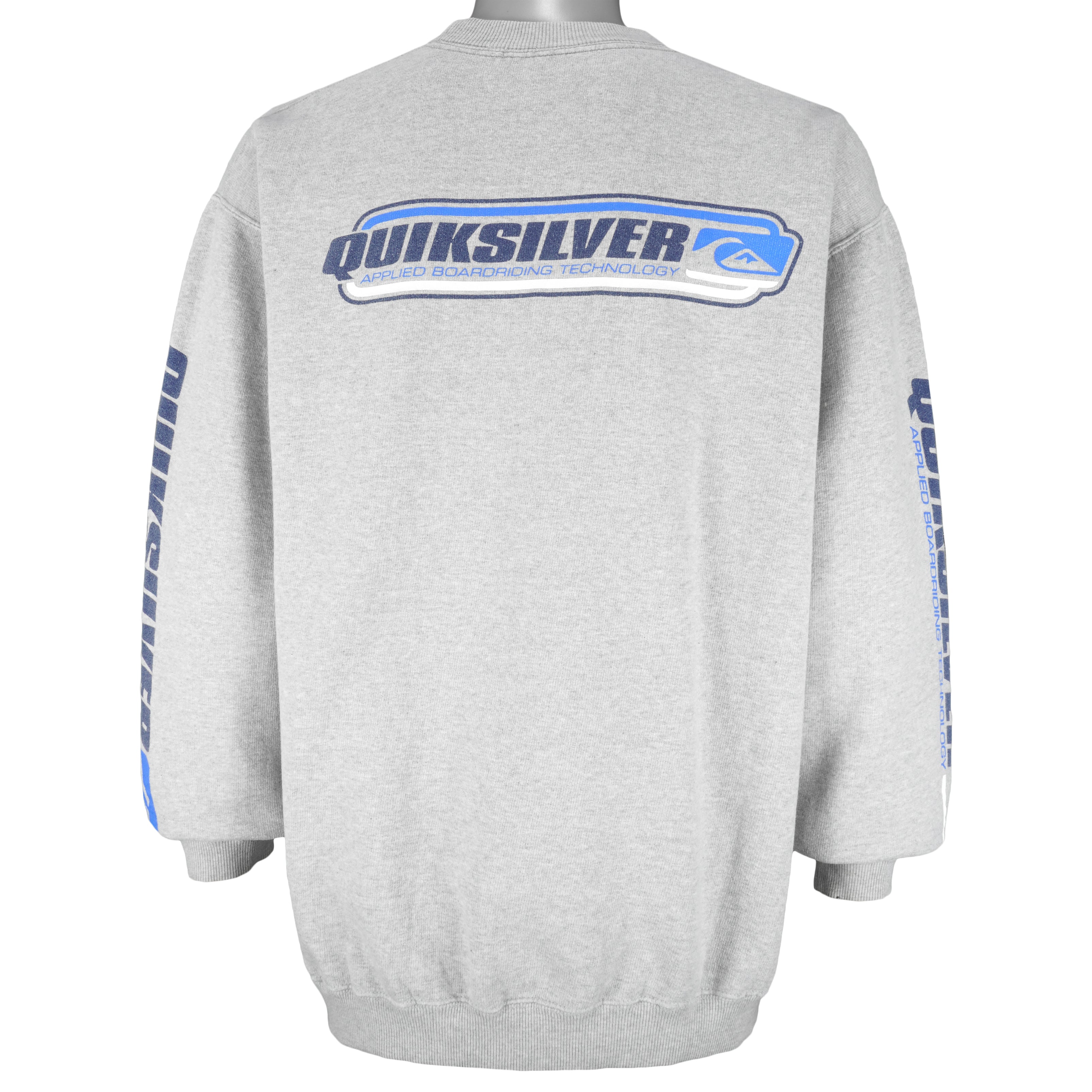 Vintage - Quicksilver Applied Borading Technology Crew Neck Sweatshirt 1990s Large Vintage Retro