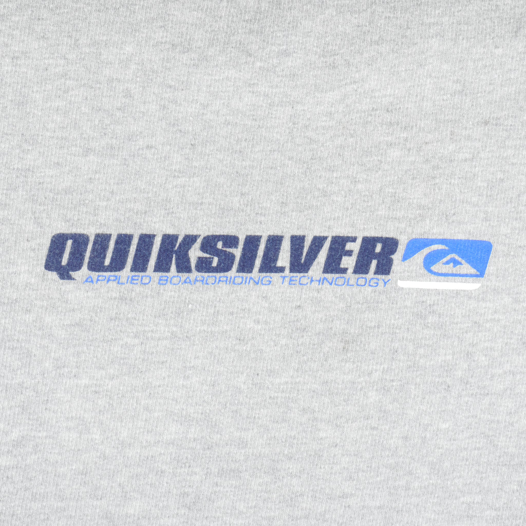 Vintage - Quicksilver Applied Boarding Technology Crew Neck Sweatshirt 1990s Large Vintage Retro