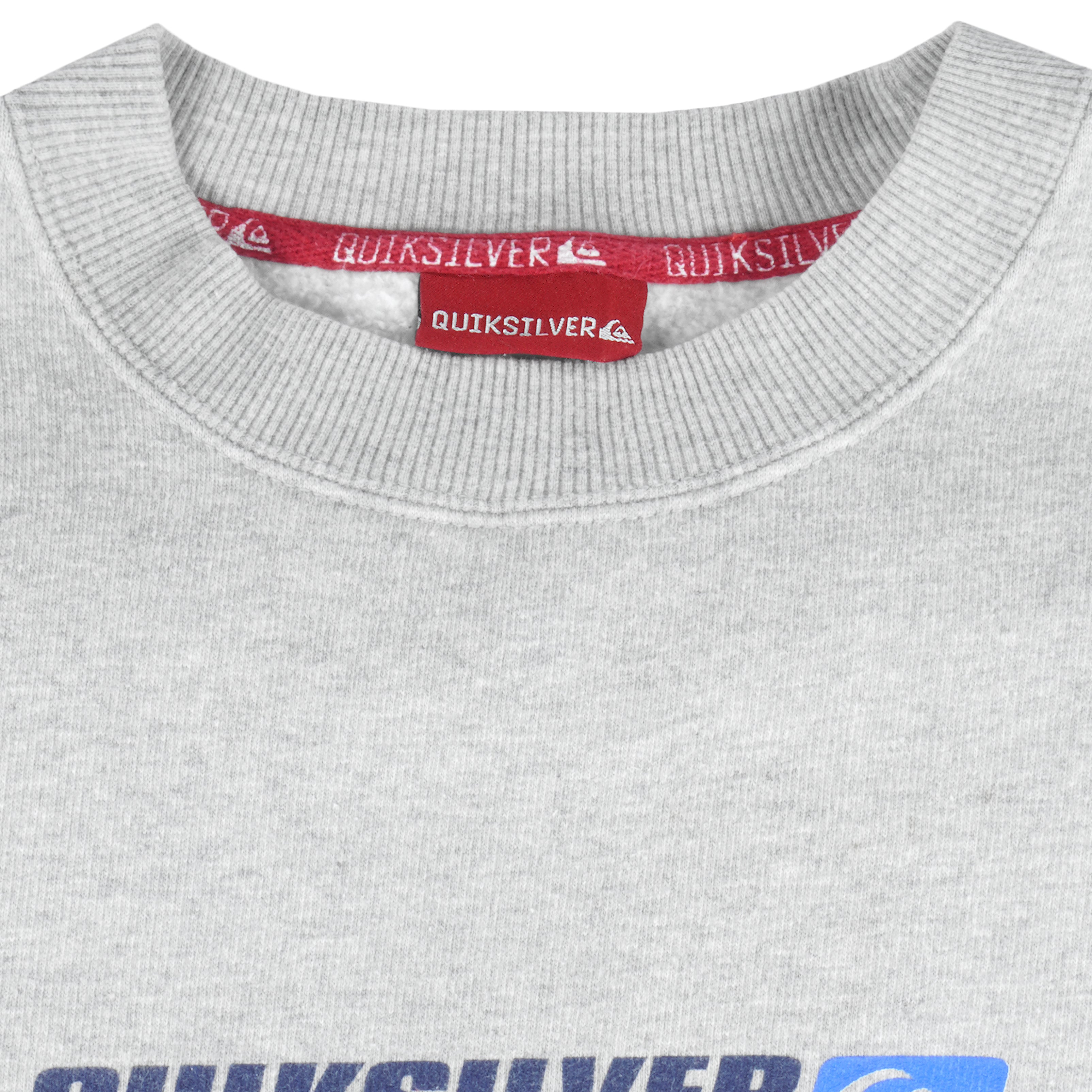 Vintage - Quicksilver Applied Boarding Technology Crew Neck Sweatshirt 1990s Large Vintage Retro
