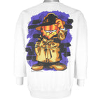 Vintage (Hero) - Garfield The Adventures of Sam Spayed Crew Neck Sweatshirt 1990s Large Vintage Retro
