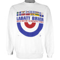 Vintage - Labatt Brier Red Deer Alberta Curling Crew Neck Sweatshirt 1994 Medium Vintage Retro