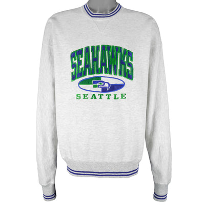 NFL (Legends) - Seattle Seahawks Embroidered Crew Neck Sweatshirt 1990s Large