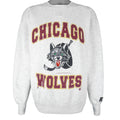 Starter - Chicago Wolves Embroidered Crew Neck Sweatshirt 1994 Large Vintage Retro Hockey