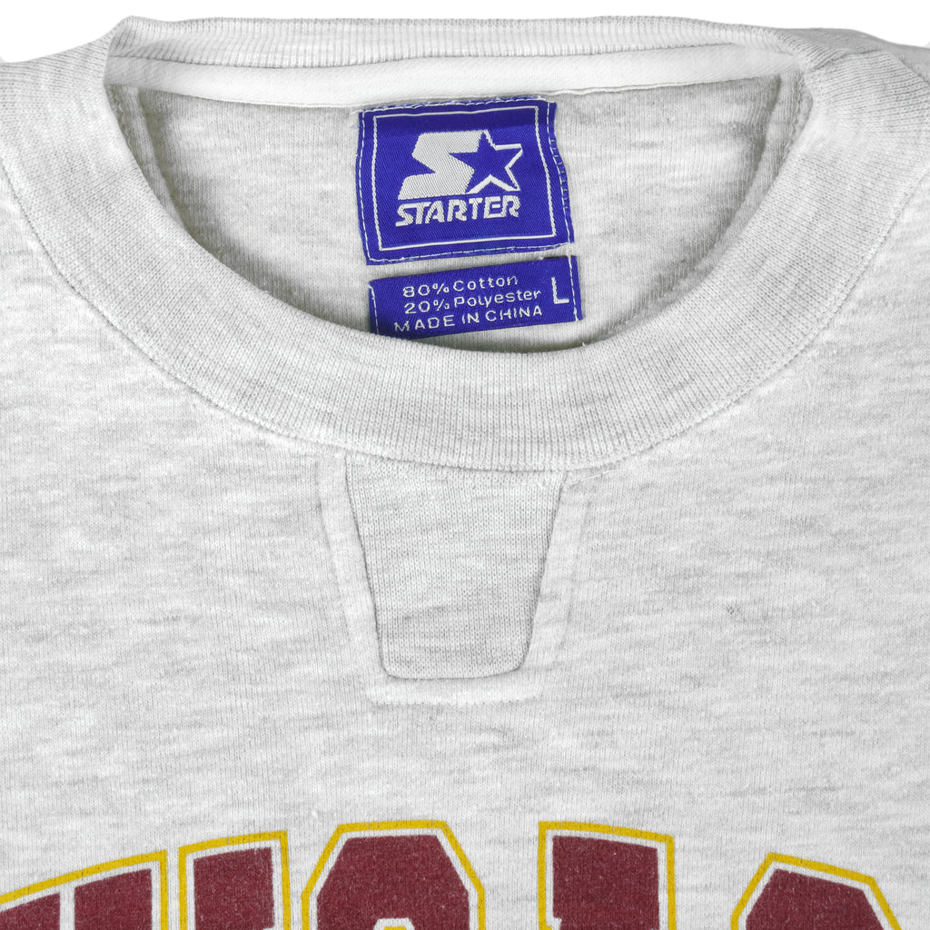 Starter - Chicago Wolves Embroidered Crew Neck Sweatshirt 1994 Large Vintage Retro Hockey