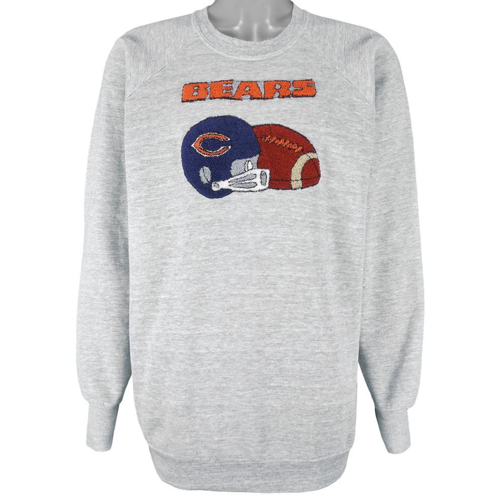 NFL - Chicago Bears Helmet Crew Neck Sweatshirt 1990s X-Large Vintage Retro Football