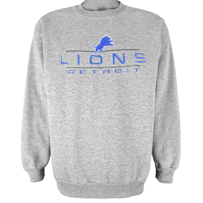 Vintage NFL (Logo Athletic) - Detroit Lions Embroidered Crew Neck Sweatshirt  1990s Large – Vintage Club Clothing