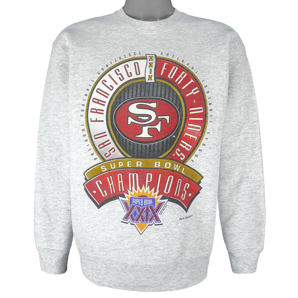 NFL (Salem) - San Francisco 49ers Super Bowl 29th Sweatshirt 1995 Large Vintage Retro Football