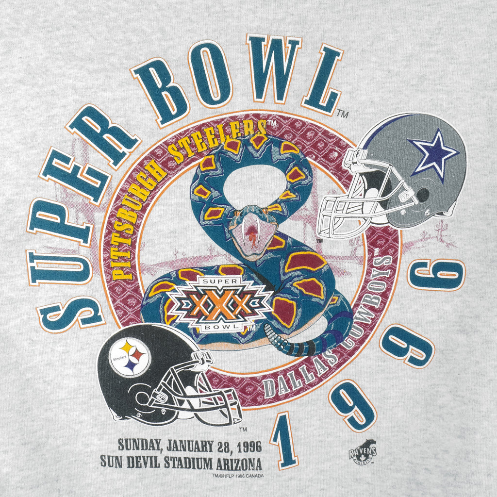 NFL - Pittsburgh Steelers VS  Dallas Cowboys Sweatshirt 1996 X-Large Vintage Retro Football