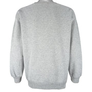 NFL (Logo Athletic) - Oakland Raiders Embroidered Crew Neck Sweatshirt 1990s Large Vintage Retro Football