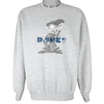 Disney - Dopey From Seven Dwarfs Crew Neck Sweatshirt 1990s Large