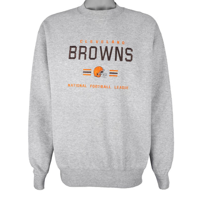 NFL - Cleveland Browns Embroidered Crew Neck Sweatshirt 1990s Large