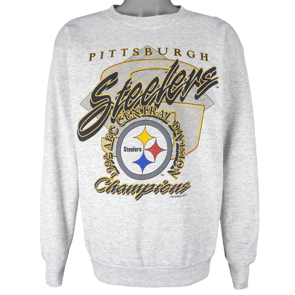 NFL (Tultex) - Pittsburgh Steelers Crew Neck Sweatshirt 1992 X-Large Vintage Retro Football