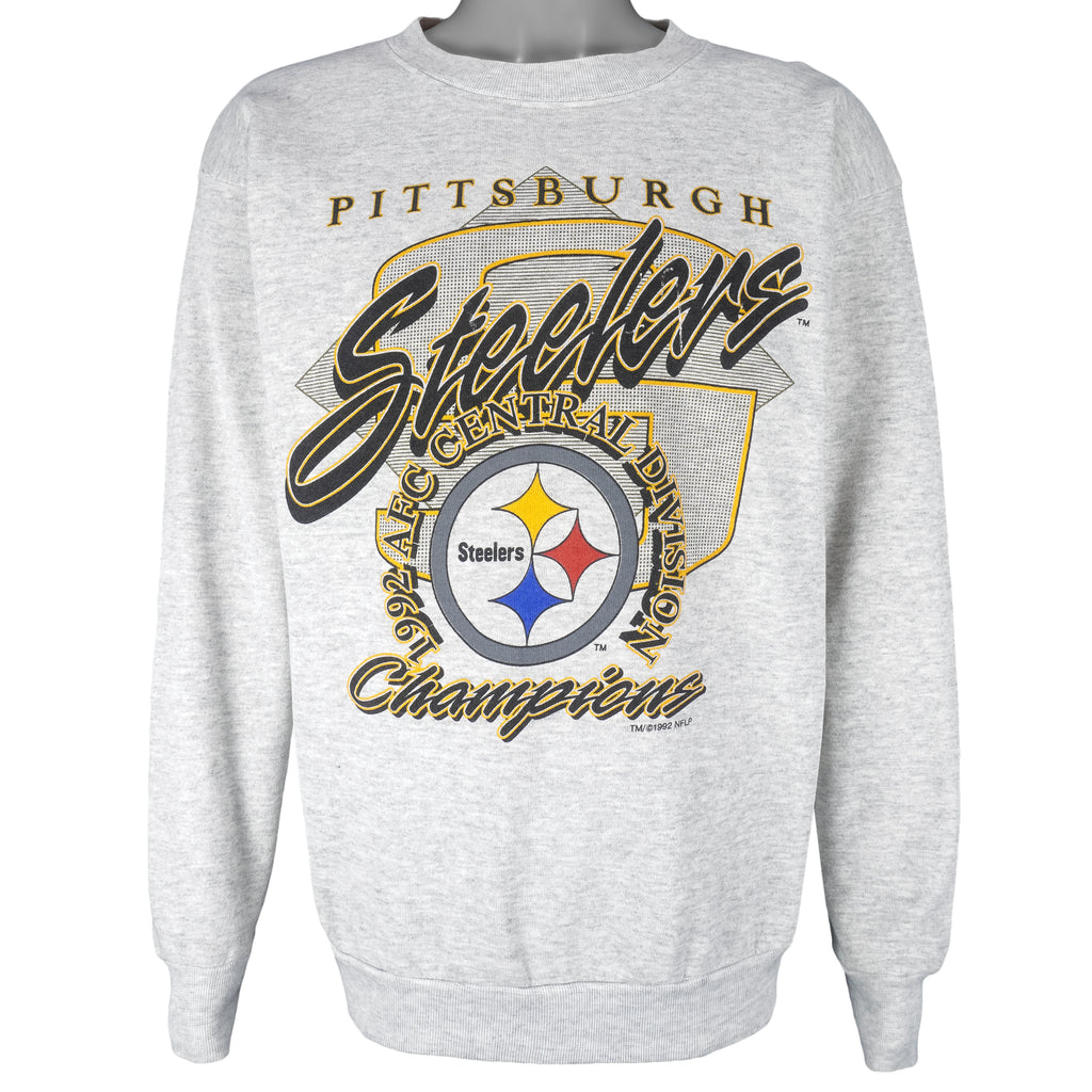 NFL (Tultex) - Pittsburgh Steelers Crew Neck Sweatshirt 1992 X-Large Vintage Retro Football
