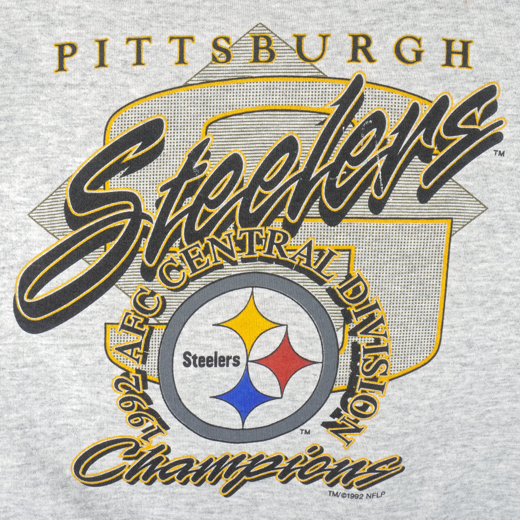 NFL (Tultex) - Pittsburgh Steelers Crew Neck Sweatshirt 1992 X-Large Vintage Retro Football
