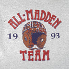 Vintage (Hanes) - All Madden Team Crew Neck Sweatshirt 1993 X-Large Vintage Retro Football