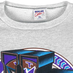 NBA (High Cotton) - Utah Jazz Big Logo Crew Neck Sweatshirt 1990s X-Large Vintage Retro Basketball
