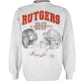 NCAA - Rutgers Scarlet Knights Helmet Crew Neck Sweatshirt 1990s Large Vintage Retro Basketball