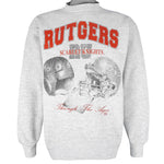 NCAA - NJ Rutgers Scarlet Knights Helmet Crew Neck Sweatshirt 1990s Medium