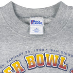 NFL (Pro Player) - Broncos VS Packer Super Bowl 32th Sweatshirt 1998 Medium Vintage Retro Football