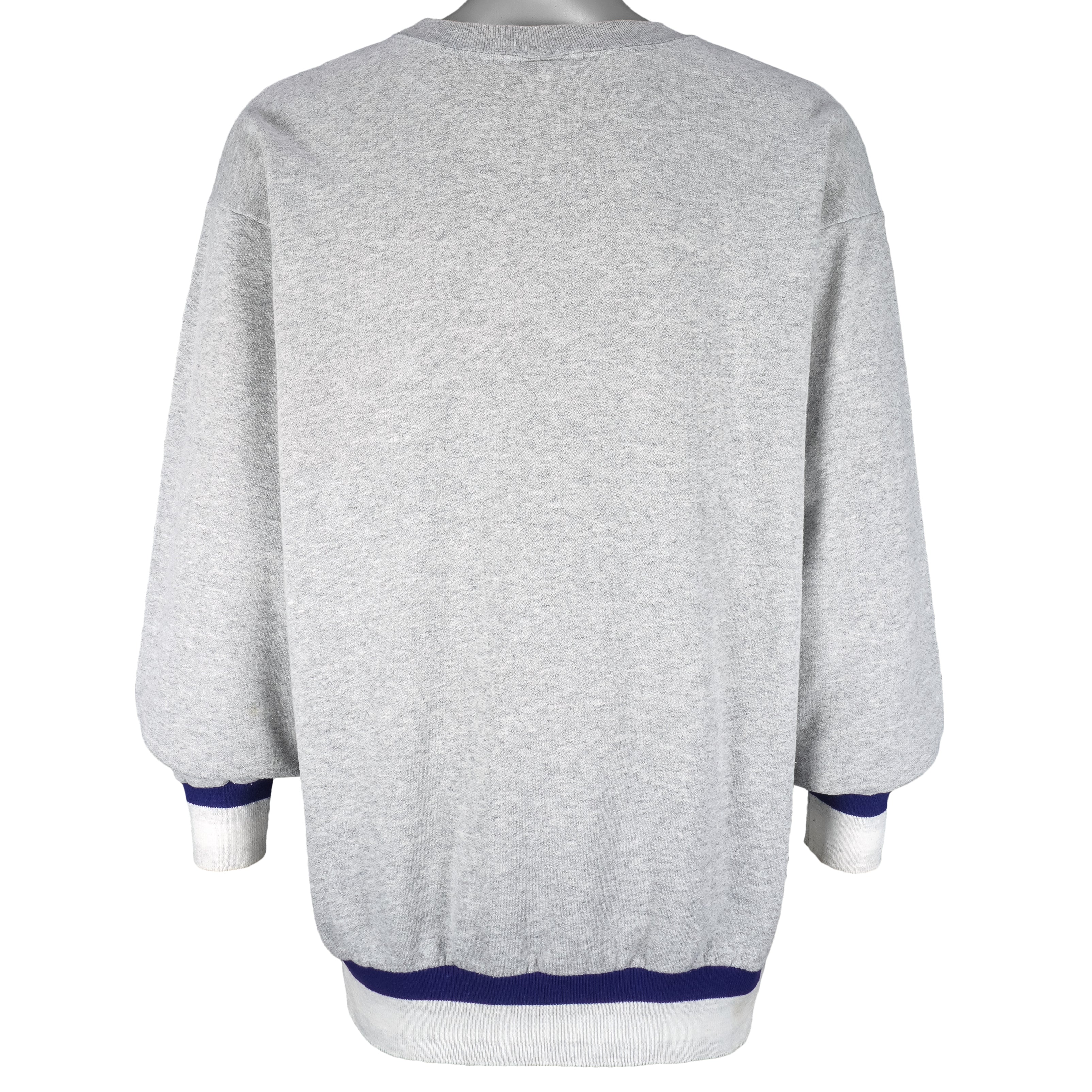 NFL (Team Work) - Dallas Cowboys Crew Neck Sweatshirt 1995 X-Large Vintage Retro Football