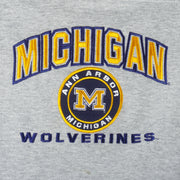 NCAA (Lee) - Michigan Wolverines Embroidered V-Neck Sweatshirt 1990s Large Vintage Retro College