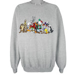 Looney Tunes (AMC Clothing) - Tune Squad Embroidered Crew Neck Sweatshirt 1990s X-Large Vintage Retro