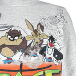 Looney Tunes (Space Jam) - Tune Squad Crew Neck Sweatshirt 1990s Large Vintage Retro