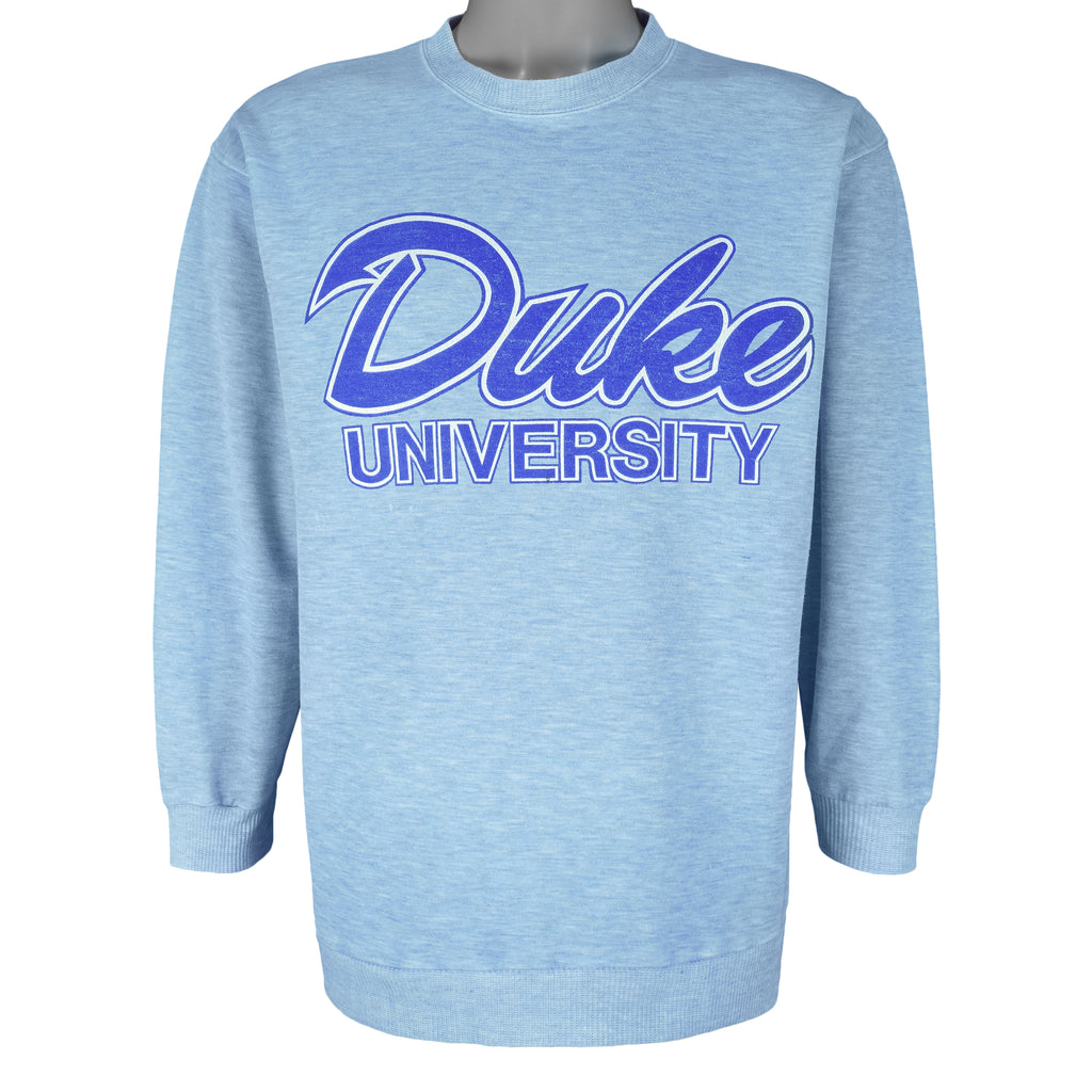 NCAA (U.S. College) - Duke University Blue Devils Crew Neck Sweatshirt 1990s Large Vintage Retro College 