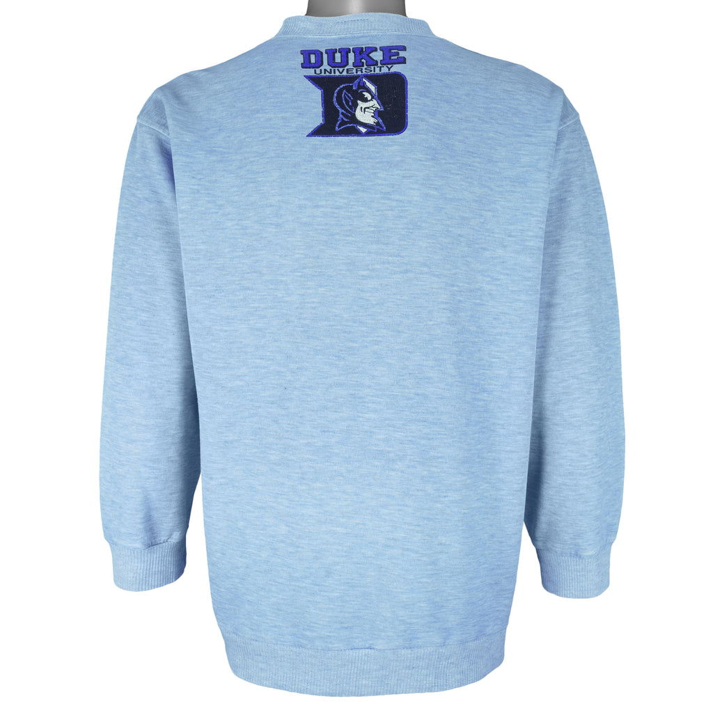 NCAA (U.S. College) - Duke University Blue Devils Crew Neck Sweatshirt 1990s Large Vintage Retro College 