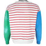 Disney - Tricolor Donald Duck Crew Neck Sweatshirt 1990s Medium Vintage Retro