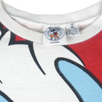 Disney - Tricolor Donald Duck Crew Neck Sweatshirt 1990s Medium Vintage Retro