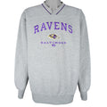 NFL - Baltimore Ravens Embroidered Crew Neck Sweatshirt 1990s X-Large Vintage Retro Football