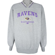 NFL - Baltimore Ravens Embroidered Crew Neck Sweatshirt 1990s X-Large Vintage Retro Football