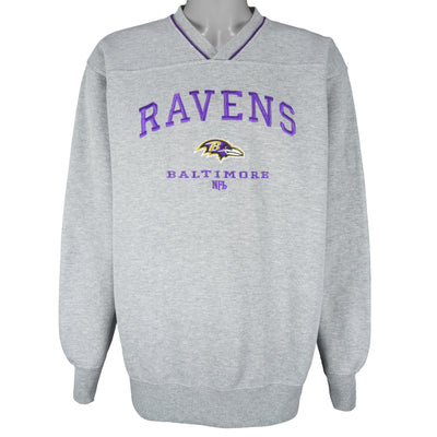 NFL - Baltimore Ravens Embroidered Crew Neck Sweatshirt 1990s X-Large