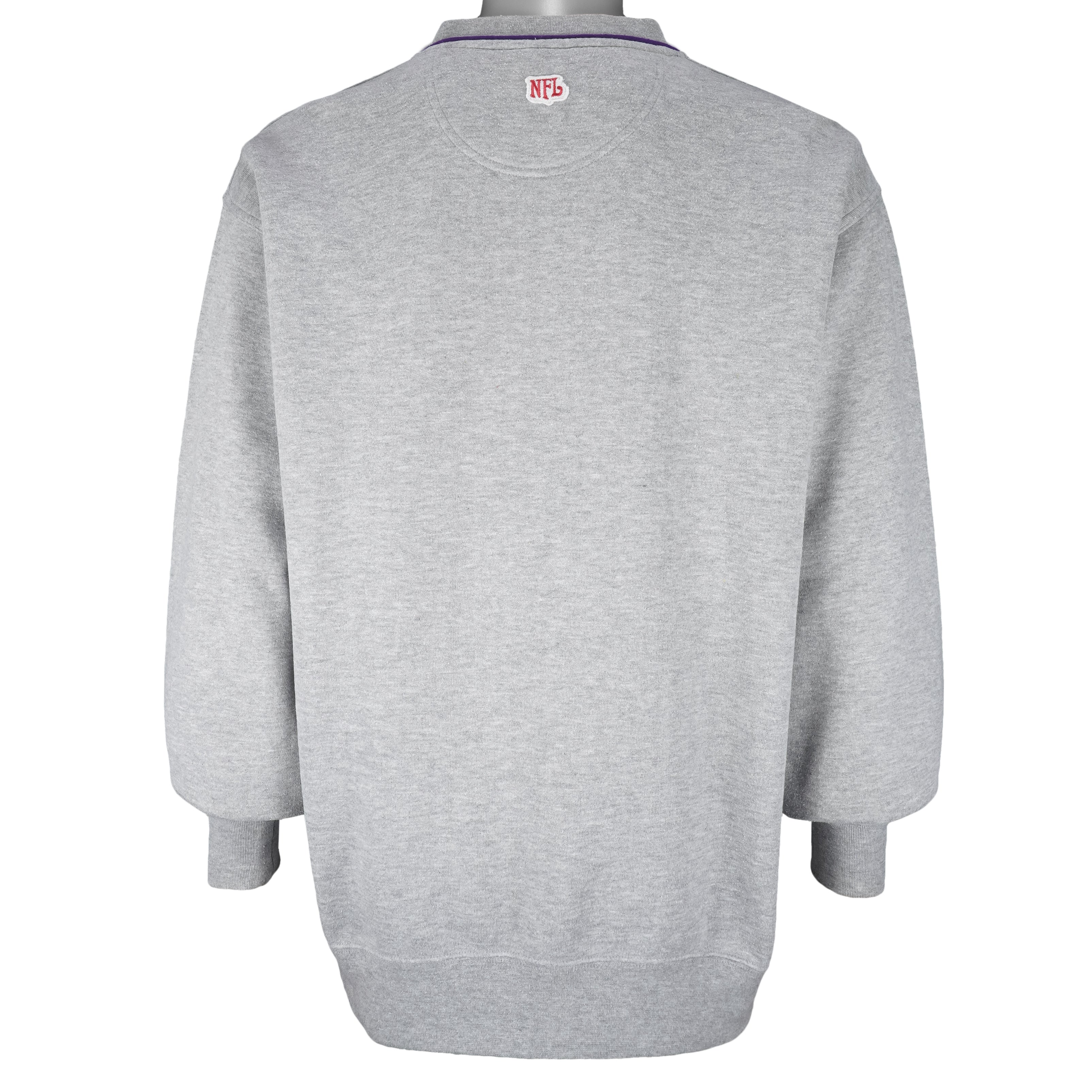 NFL - Baltimore Ravens Embroidered Crew Neck Sweatshirt 1990s X-Large Vintage Retro Football