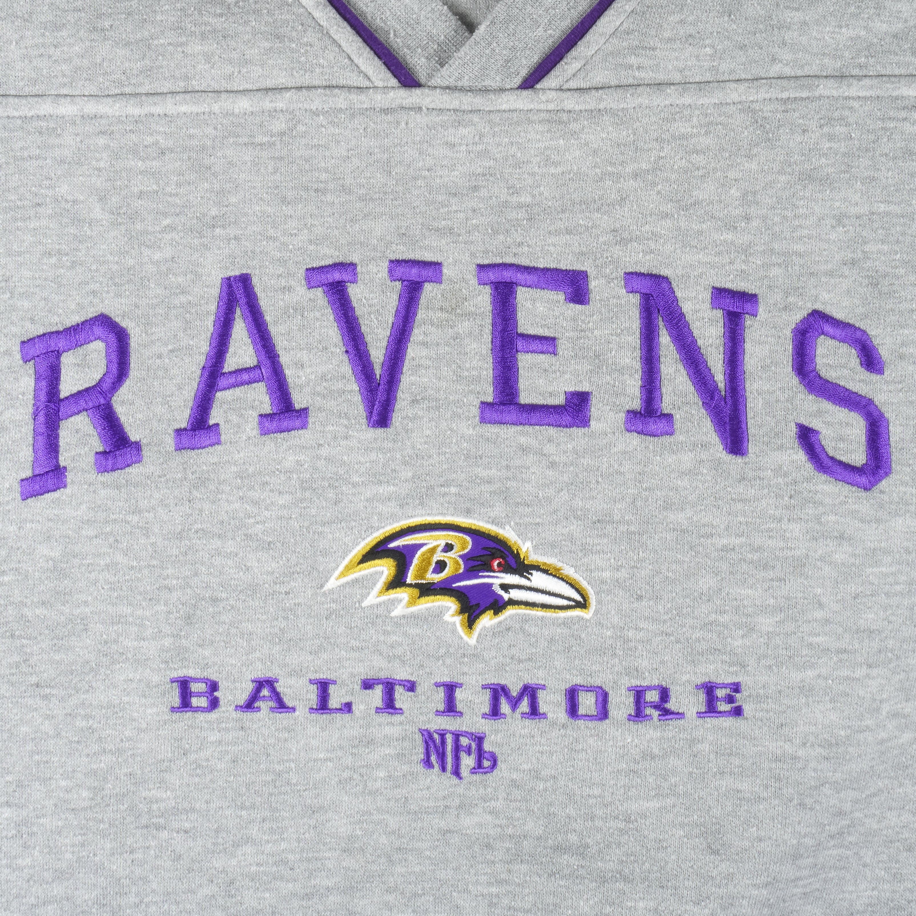 NFL - Baltimore Ravens Embroidered Crew Neck Sweatshirt 1990s X-Large Vintage Retro Football