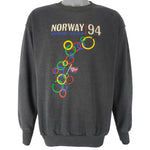 Vintage (Printer Hardware) - Norway Winter Olympics Games Sweatshirt 1994 Large